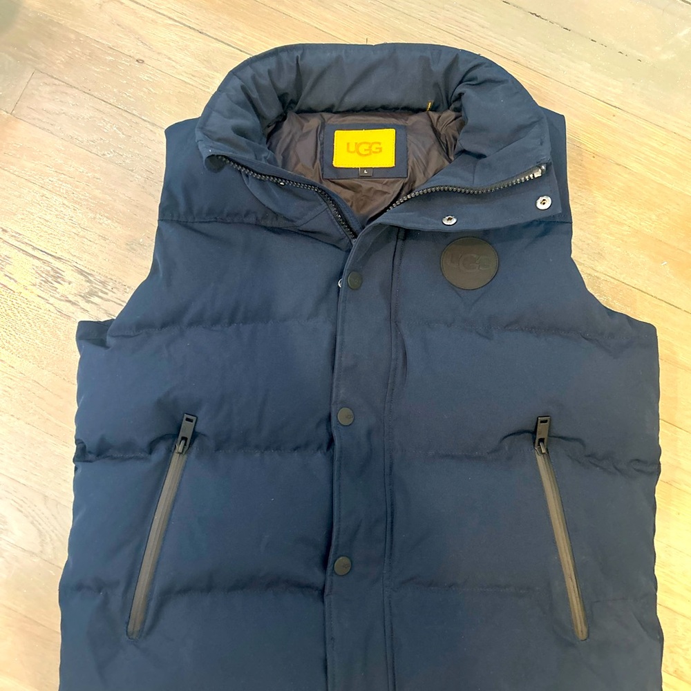 Men’s Ugg Down Puffer Vest with Retractable Hood
